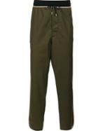 Vivienne Westwood Man Drawstring Track Pants, Men's, Size: 48, Green, Cotton/polyamide/polyester/viscose