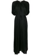 Stella Mccartney Pleated Long Dress - Black