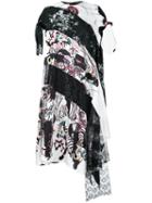 Antonio Marras - Asymmetric Printed Panel Dress - Women - Silk/cotton/polyester/viscose - 46, Silk/cotton/polyester/viscose