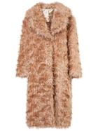 Maison Margiela Oversized Fur Coat - Pink & Purple