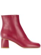 Red Valentino Round Toe Ankle Boots