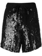 P.a.r.o.s.h. Sequin-embellished Shorts - Black