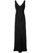 Peter Cohen Maxi Dress, Women's, Size: Large, Black, Silk