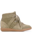 Isabel Marant Bobby Wedge Sneakers - Neutrals