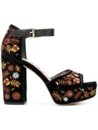 Sam Edelman Marsha Embroidered Sandals - Black