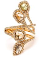 Saqqara 18k Yellow Gold Diamond Quatrain Ring
