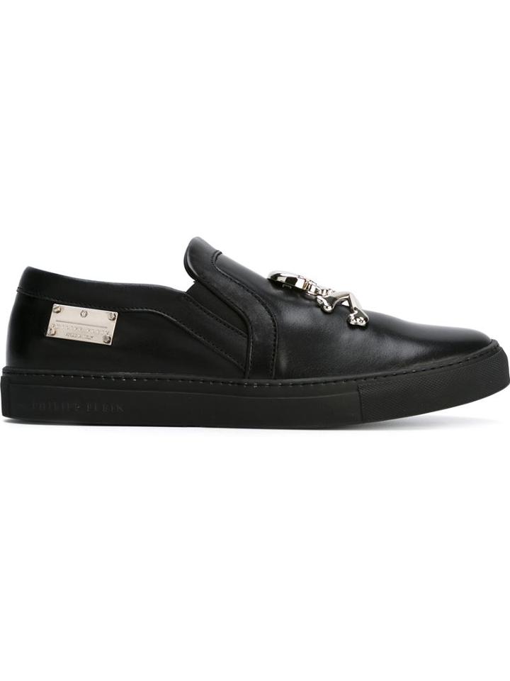 Philipp Plein Skull Slip-on Sneakers