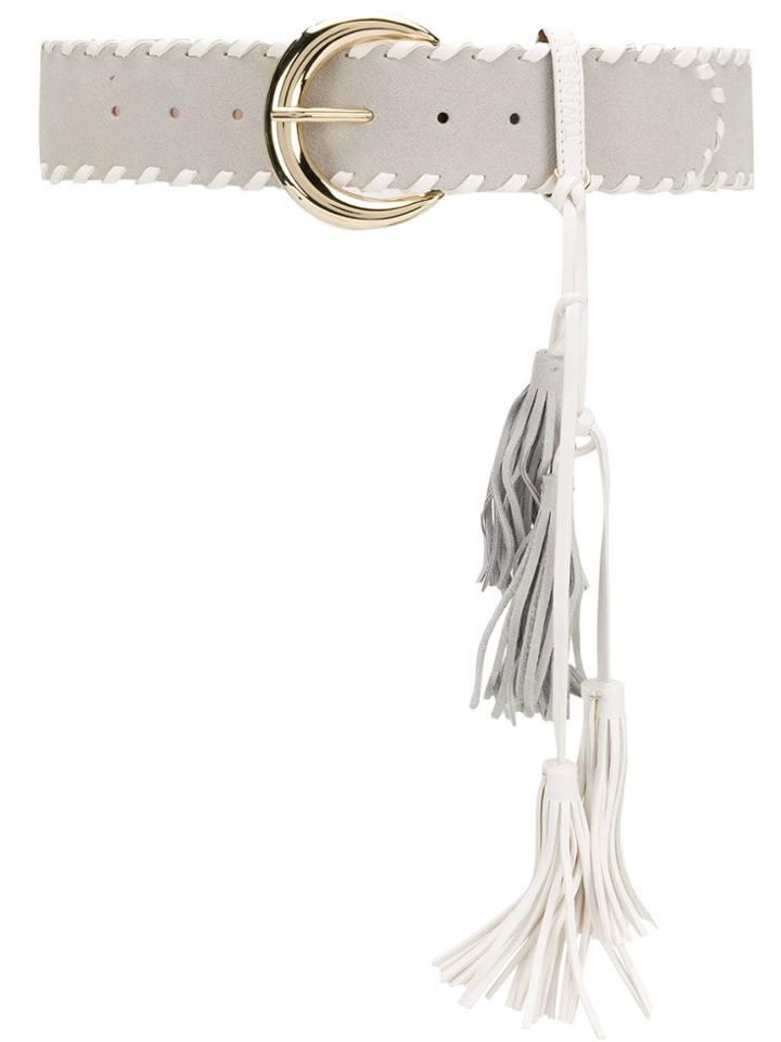 Twin-set Long Tassel Belt - Neutrals