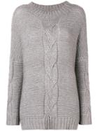 Snobby Sheep Chunky Knit Sweater - Grey