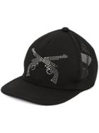 Roarguns Logo Embellished Baseball Cap - Black