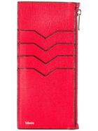 Valextra Zipped Cardholder - Red