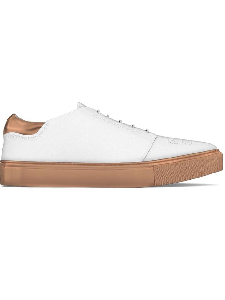 Myswear Kingsland Sneakers, Women's, Size: 37, White, Nappa Leather/patent Leather/rubber
