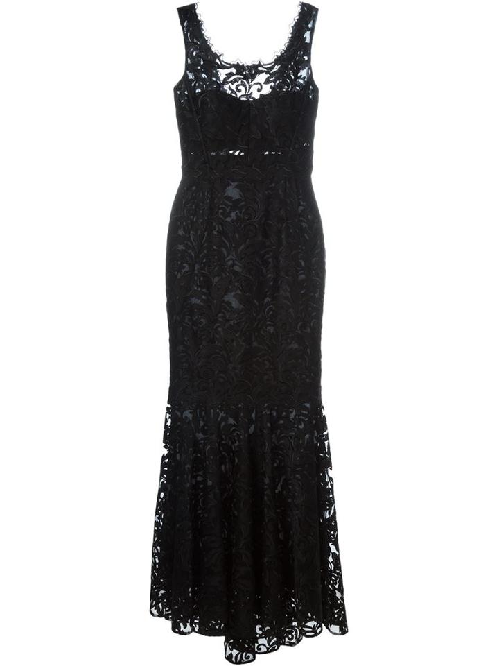Dolce & Gabbana Brocade Gown, Women's, Size: 40, Black, Silk/cotton/polyamide/polyester