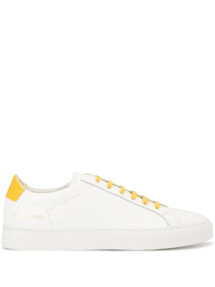 Common Projects Contrast Shoelace Sneakers - White