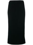 Alyki Ribbed Knit Skirt - Black