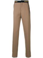 Fendi Striped Trim Tailored Trousers - Brown