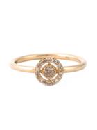 Astley Clarke Mini Icon Aura Diamond Ring, Women's, Size: P, Metallic, Diamond/18kt Yellow Gold