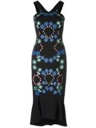 Peter Pilotto Geometric Embroidered Cady Dress