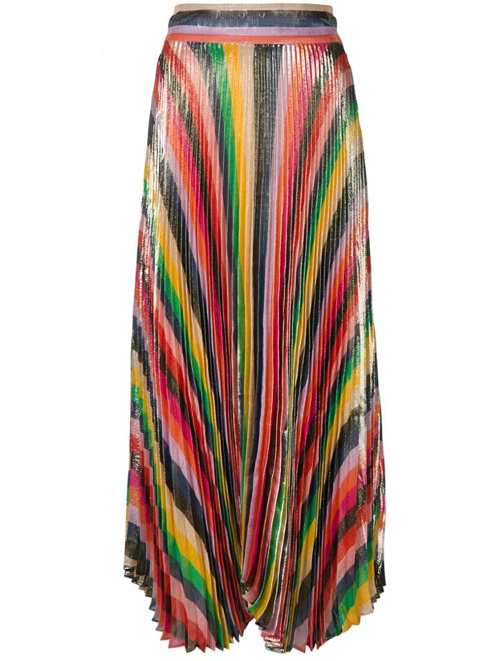 Alice+olivia Katz Sunburst Pleat Skirt - Multicolour