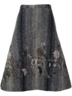 Co Floral Embroidered Full Skirt