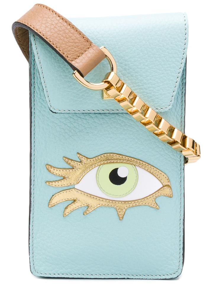 Giancarlo Petriglia Eye Applique Mini Bag - Blue