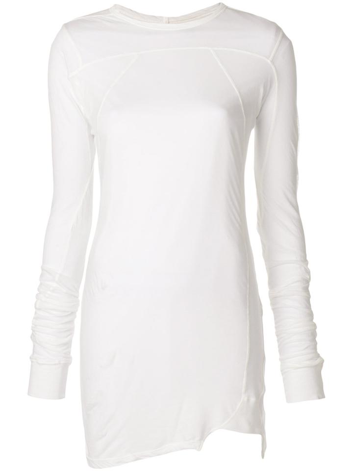 Rick Owens Raw Hem T-shirt - White