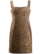 Dolce & Gabbana Pre-owned '1990s Leopard Print Dress - Neutrals