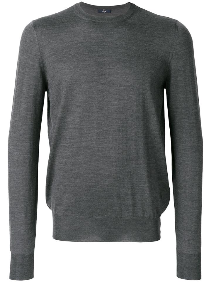 Fay Crew Neck Sweater - Grey