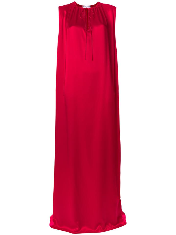 Balenciaga Slide Silk Gown - Red