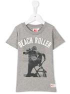 American Outfitters Kids Beach Roller Print T-shirt, Boy's, Size: 6 Yrs, Grey