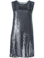 P.a.r.o.s.h. Sequined Mini Dress, Women's, Size: Xs, Grey, Viscose/pvc