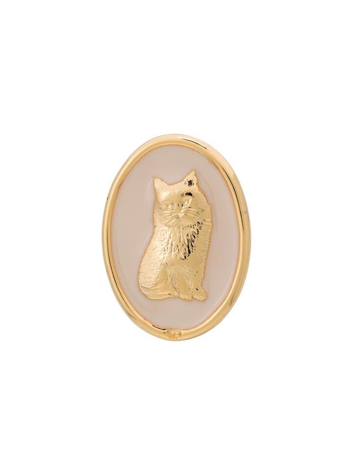 Theatre Products Cat Earrings, Women's, Metallic