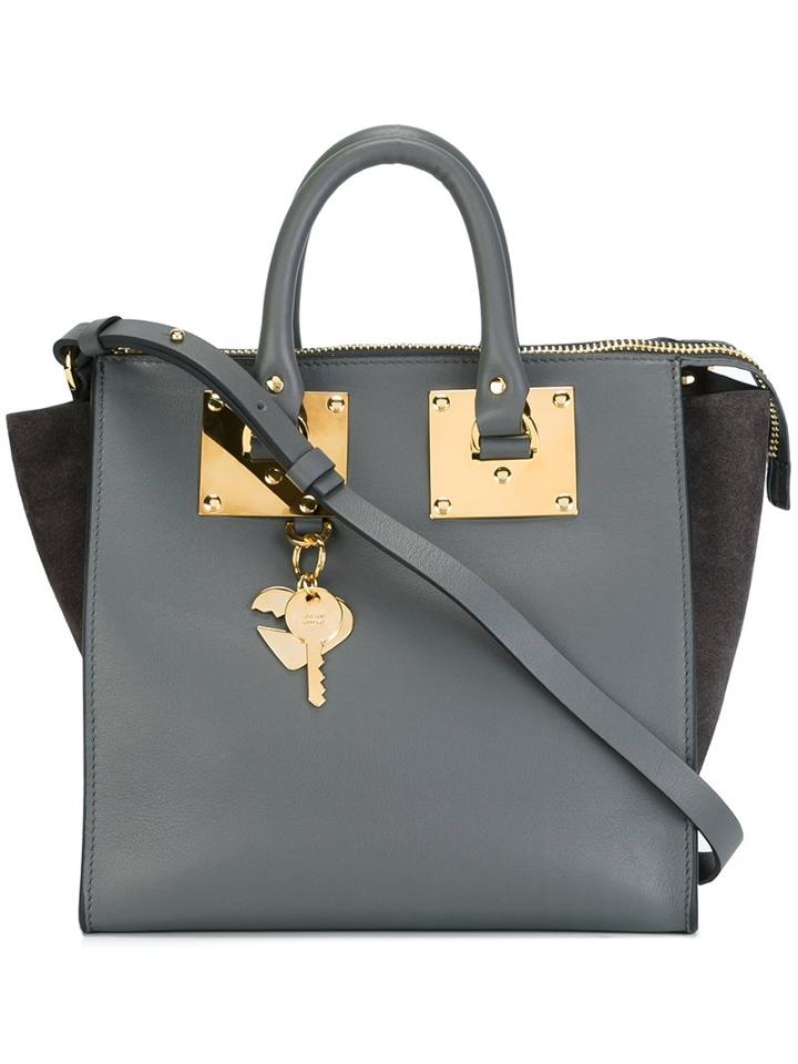 Sophie Hulme Removable Strap Medium Tote, Women's, Grey