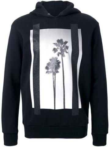 Palm Angels 'palms' Print Hoodie, Men's, Size: Xl, Black, Cotton
