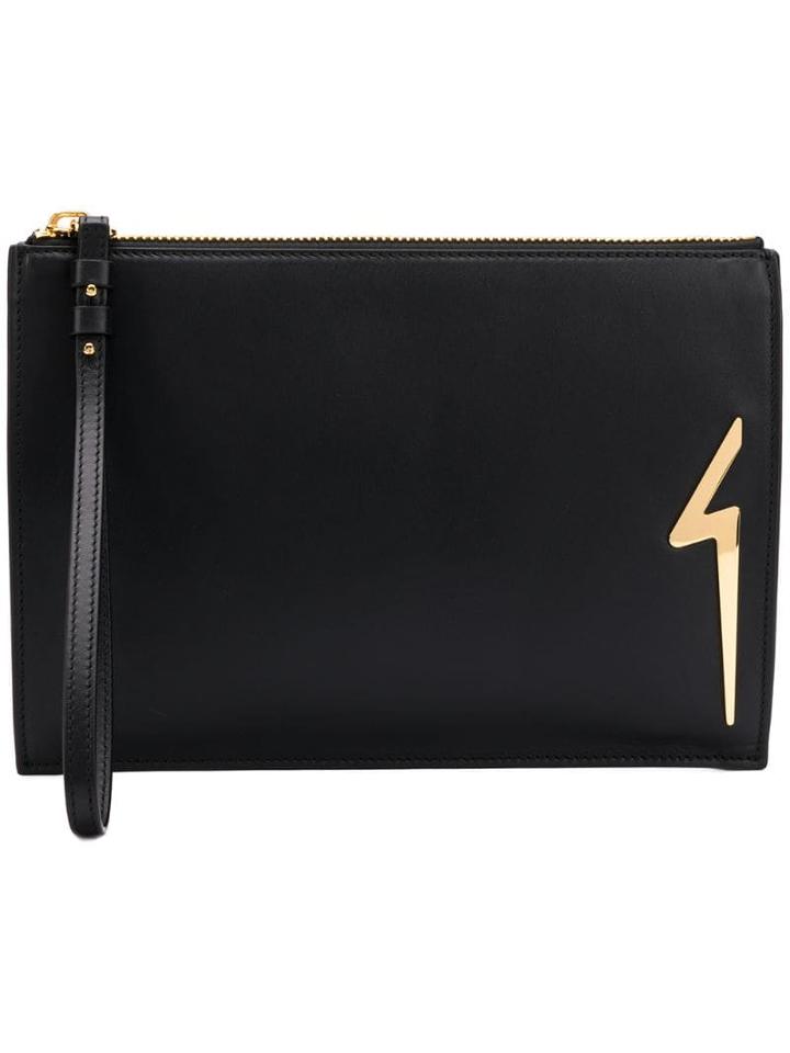 Giuseppe Zanotti New Thunder Clutch - Black