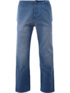 Gucci Cropped Denim Trousers, Men's, Size: 32, Blue, Cotton/spandex/elastane