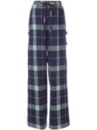 Natasha Zinko Flared Flannel Trousers - Grey