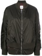 Moncler - Aralia Bomber Jacket - Women - Polyamide/feather/goose Down - 1, Green, Polyamide/feather/goose Down