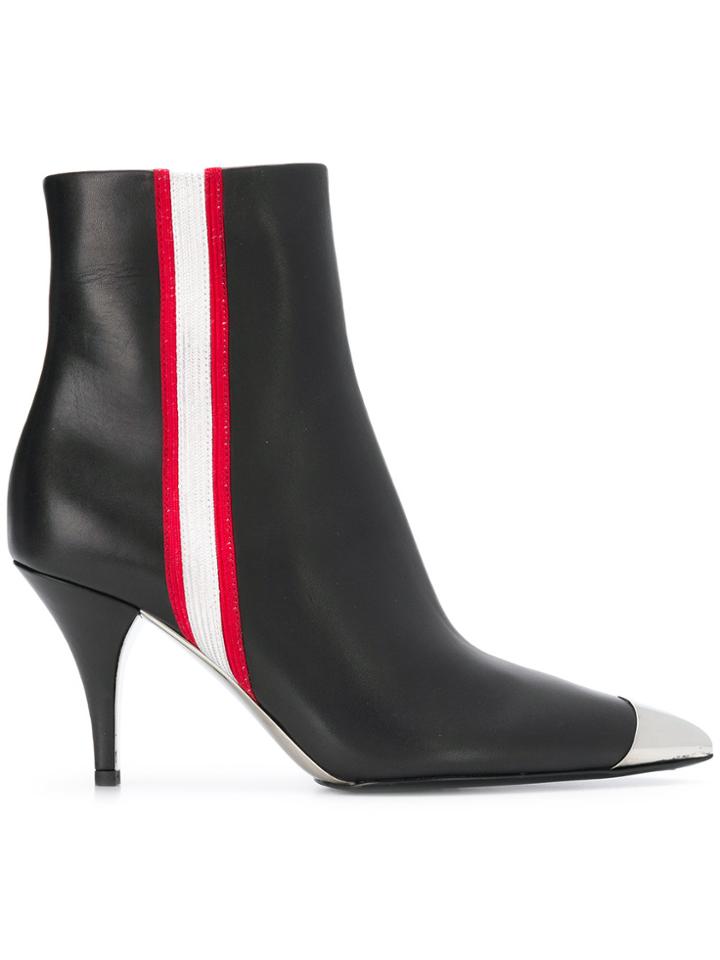 Calvin Klein 205w39nyc Side Stripe Ankle Boots - Black