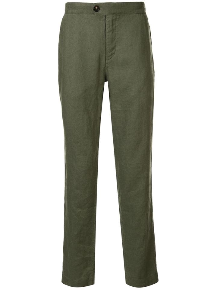 Venroy Straight Leg Trousers - Green
