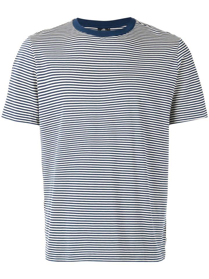 Ps By Paul Smith - Striped T-shirt - Men - Cotton - Xxl, Blue, Cotton