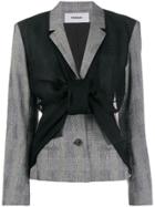 Chalayan Asymmetric Blazer Vest Jacket - Black