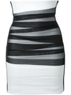 David Koma High Waisted Tulle Bandage Skirt - Black