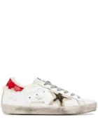 Golden Goose Faux Fur Embellishment Sneakers - White