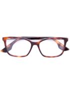 Mcq By Alexander Mcqueen Eyewear - Tortoiseshell-effect Glasses - Unisex - Acetate - One Size, Brown, Acetate