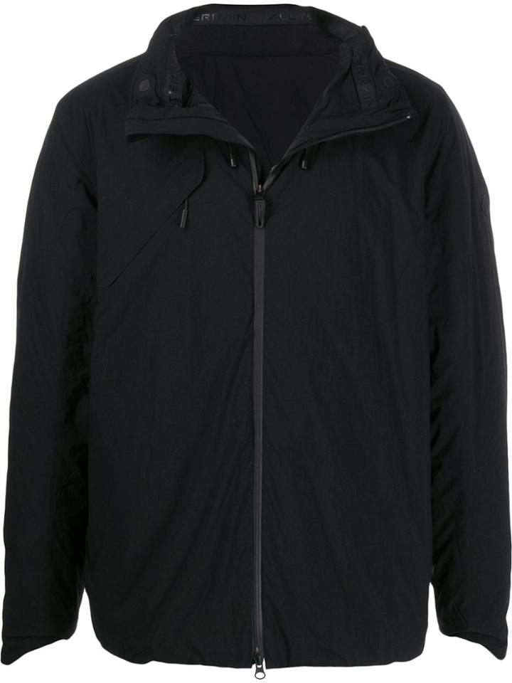 Descente Allterrain Plain Zipped Windbreaker - Black