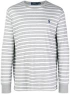 Polo Ralph Lauren Striped Long-sleeve Top - Grey