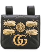 Gucci Gg Marmont Animal Studs Belt Accessory - Black