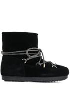 Moon Boot Lace-up Ankle Boots - Black