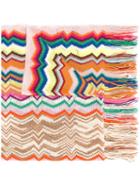 Missoni Zig-zag Pattern Scarf, Women's, Wool/viscose/acrylic